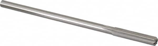 Made in USA - 9mm High Speed Steel 6 Flute Chucking Reamer - Straight Flute, 0.3105" Straight Shank, 1-3/4" Flute Length, 7" OAL - Americas Industrial Supply