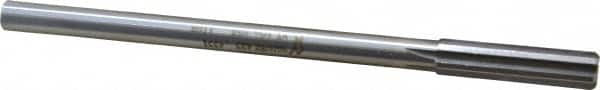 Made in USA - 11mm High Speed Steel 6 Flute Chucking Reamer - Straight Flute, 0.373" Straight Shank, 1-3/4" Flute Length, 7" OAL - Americas Industrial Supply