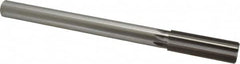 Made in USA - 22.5mm High Speed Steel 8 Flute Chucking Reamer - Straight Flute, 3/4" Straight Shank, 2-5/8" Flute Length, 10" OAL - Americas Industrial Supply