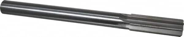 Made in USA - 25mm High Speed Steel 8 Flute Chucking Reamer - Straight Flute, 7/8" Straight Shank, 2-3/4" Flute Length, 10-1/2" OAL - Americas Industrial Supply