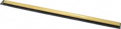 Unger - 12" Rubber Blade Window Washer/Squeegee - Black, Brass Holder - Americas Industrial Supply