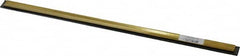 Unger - 16" Rubber Blade Window Washer/Squeegee - Black, Brass Holder - Americas Industrial Supply