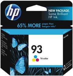 Hewlett-Packard - Cyan, Magenta & Yellow Ink Cartridge - Use with HP Deskjet D4145, D4155, D4160, 5440, Photosmart C3140, C3150, C3180, Printer, Scanner, Copier 1507, 1510 - Americas Industrial Supply