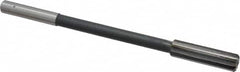 Interstate - 9/16" High Speed Steel Chucking Reamer - Straight Flute, 0.4355" Straight Shank, 2" Flute Length, 8" OAL - Americas Industrial Supply
