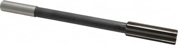 Interstate - 25/32" High Speed Steel Chucking Reamer - Straight Flute, 5/8" Straight Shank, 2-1/2" Flute Length, 9-1/2" OAL - Americas Industrial Supply
