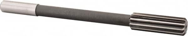 Interstate - 53/64" High Speed Steel Chucking Reamer - Straight Flute, 5/8" Straight Shank, 2-1/2" Flute Length, 9-1/2" OAL - Americas Industrial Supply