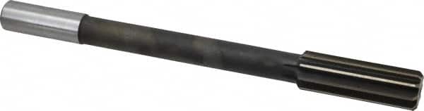 Interstate - 59/64" High Speed Steel Chucking Reamer - Straight Flute, 3/4" Straight Shank, 2-5/8" Flute Length, 10" OAL - Americas Industrial Supply