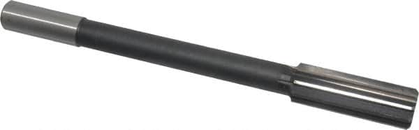 Interstate - 61/64" High Speed Steel Chucking Reamer - Straight Flute, 3/4" Straight Shank, 2-5/8" Flute Length, 10" OAL - Americas Industrial Supply