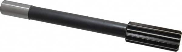 Interstate - 1-3/8" High Speed Steel Chucking Reamer - Straight Flute, 1" Straight Shank, 3-1/4" Flute Length, 12" OAL - Americas Industrial Supply