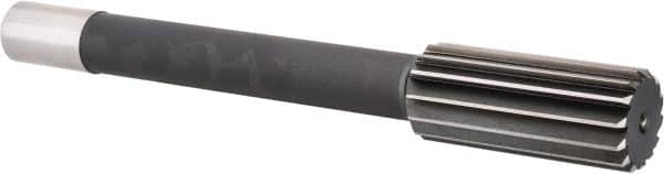 Interstate - 1-3/4" High Speed Steel Chucking Reamer - Straight Flute, 1-1/4" Straight Shank, 4" Flute Length, 13-1/2" OAL - Americas Industrial Supply