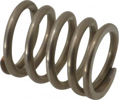 Gardner Spring - 0.6" OD, 0.072" Wire, 3/4" Free Length, Precision Compression Spring - 67.83 Lb Spring Rating, Stainless Steel - Americas Industrial Supply