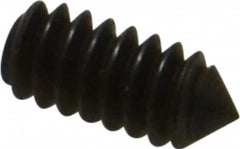 Value Collection - #4-40 UNC, 1/4" OAL, Cone Point Set Screw - Grade 8 Alloy Steel, 0.05" Key - Americas Industrial Supply