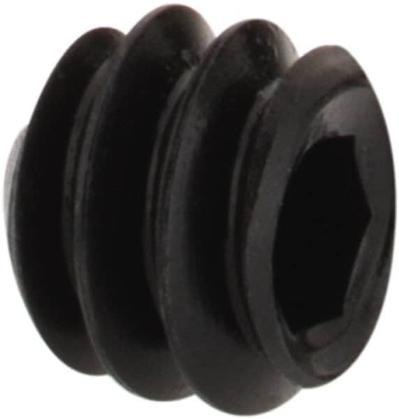 Value Collection - #6-32 UNC, 1/8" OAL, Cone Point Set Screw - Grade 8 Alloy Steel, 1/16" Key - Americas Industrial Supply