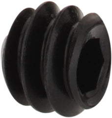 Value Collection - #6-32 UNC, 1/8" OAL, Cone Point Set Screw - Grade 8 Alloy Steel, 1/16" Key - Americas Industrial Supply