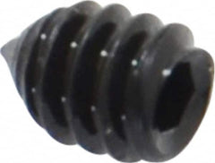 Value Collection - #6-32 UNC, 3/16" OAL, Cone Point Set Screw - Grade 8 Alloy Steel, 1/16" Key - Americas Industrial Supply