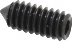 Value Collection - #8-32 UNC, 3/8" OAL, Cone Point Set Screw - Grade 8 Alloy Steel, 5/64" Key - Americas Industrial Supply