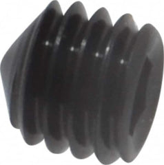 Value Collection - #10-32 UNF, 3/16" OAL, Cone Point Set Screw - Grade 8 Alloy Steel, 3/32" Key - Americas Industrial Supply