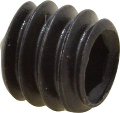 Value Collection - 1/4-20 UNC, 1/4" OAL, Cone Point Set Screw - Grade 8 Alloy Steel, 1/8" Key - Americas Industrial Supply