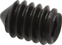 Value Collection - 1/4-20 UNC, 3/8" OAL, Cone Point Set Screw - Grade 8 Alloy Steel, 1/8" Key - Americas Industrial Supply