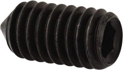 Value Collection - 5/16-18 UNC, 5/8" OAL, Cone Point Set Screw - Grade 8 Alloy Steel, 5/32" Key - Americas Industrial Supply
