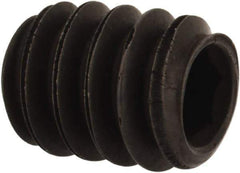 Value Collection - #10-24 UNC, 1/4" OAL, Oval Point Set Screw - Grade 8 Alloy Steel, 3/32" Key - Americas Industrial Supply
