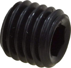 Value Collection - 1/4-28 UNF, 1/4" OAL, Oval Point Set Screw - Grade 8 Alloy Steel, 1/8" Key - Americas Industrial Supply
