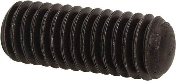 Value Collection - 3/8-16 UNC, 1" OAL, Oval Point Set Screw - Grade 8 Alloy Steel, 3/16" Key - Americas Industrial Supply