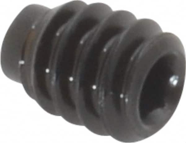 Value Collection - #6-32 UNC, 3/16" OAL, Half Dog Point Set Screw - Grade 8 Alloy Steel, 1/16" Key - Americas Industrial Supply