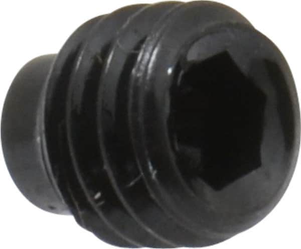 Value Collection - #10-32 UNF, 3/16" OAL, Half Dog Point Set Screw - Grade 8 Alloy Steel, 3/32" Key - Americas Industrial Supply