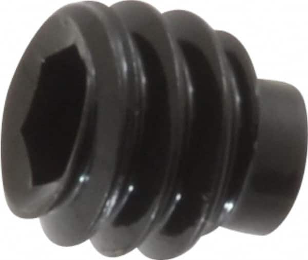 Value Collection - 1/4-20 UNC, 1/4" OAL, Half Dog Point Set Screw - Grade 8 Alloy Steel, 1/8" Key - Americas Industrial Supply