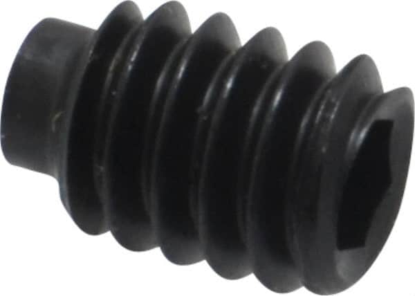 Value Collection - 1/4-20 UNC, 3/8" OAL, Half Dog Point Set Screw - Grade 8 Alloy Steel, 1/8" Key - Americas Industrial Supply