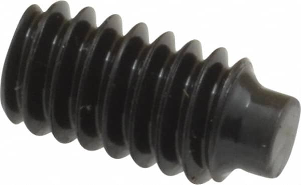 Value Collection - 1/4-20 UNC, 1/2" OAL, Half Dog Point Set Screw - Grade 8 Alloy Steel, 1/8" Key - Americas Industrial Supply