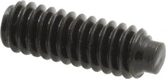 Value Collection - 1/4-20 UNC, 3/4" OAL, Half Dog Point Set Screw - Grade 8 Alloy Steel, 1/8" Key - Americas Industrial Supply