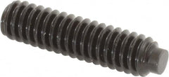 Value Collection - 1/4-20 UNC, 1" OAL, Half Dog Point Set Screw - Grade 8 Alloy Steel, 1/8" Key - Americas Industrial Supply