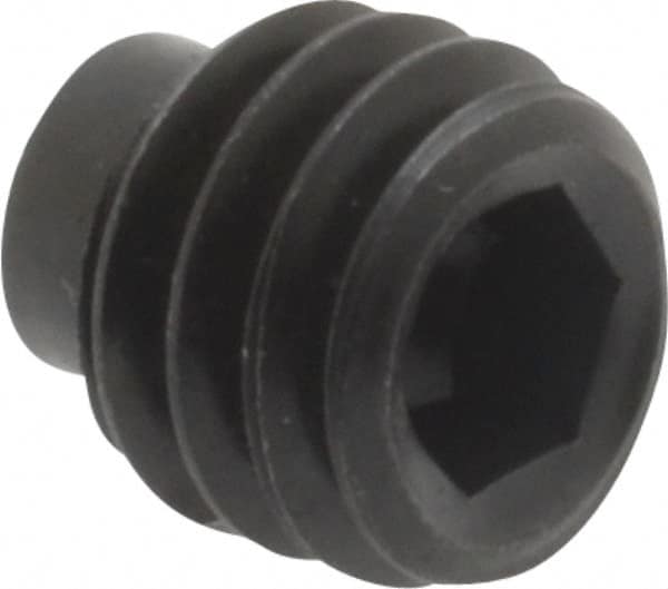 Value Collection - 5/16-18 UNC, 5/16" OAL, Half Dog Point Set Screw - Grade 8 Alloy Steel, 5/32" Key - Americas Industrial Supply