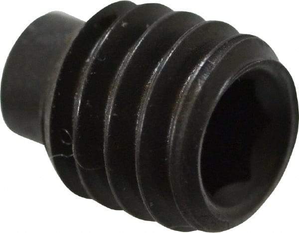 Value Collection - 5/16-18 UNC, 3/8" OAL, Half Dog Point Set Screw - Grade 8 Alloy Steel, 5/32" Key - Americas Industrial Supply