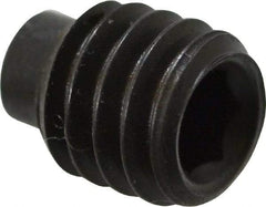 Value Collection - 5/16-18 UNC, 3/8" OAL, Half Dog Point Set Screw - Grade 8 Alloy Steel, 5/32" Key - Americas Industrial Supply