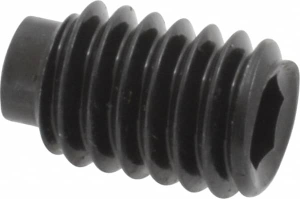 Value Collection - 5/16-18 UNC, 1/2" OAL, Half Dog Point Set Screw - Grade 8 Alloy Steel, 5/32" Key - Americas Industrial Supply