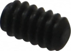 Value Collection - #4-40 UNC, 3/16" OAL, Flat Point Set Screw - Grade 8 Alloy Steel, 0.05" Key - Americas Industrial Supply