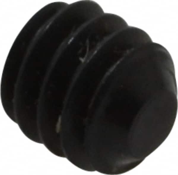 Value Collection - #5-40 UNC, 1/8" OAL, Flat Point Set Screw - Grade 8 Alloy Steel, 1/16" Key - Americas Industrial Supply