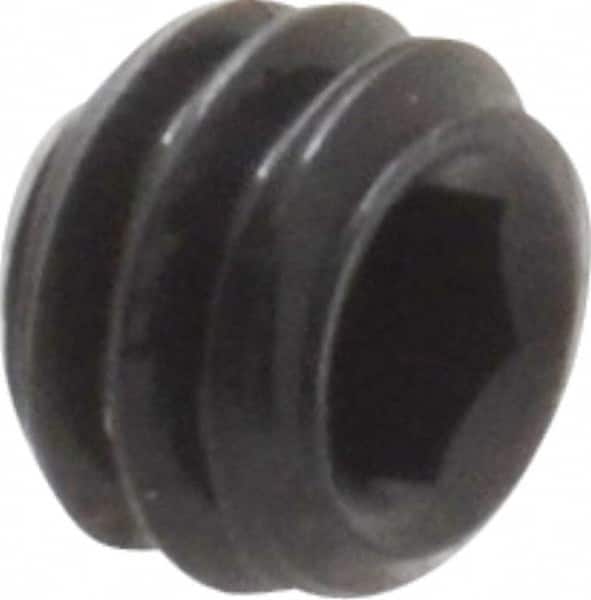 Value Collection - #8-32 UNC, 1/8" OAL, Flat Point Set Screw - Grade 8 Alloy Steel, 5/64" Key - Americas Industrial Supply