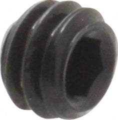 Value Collection - #8-32 UNC, 1/8" OAL, Flat Point Set Screw - Grade 8 Alloy Steel, 5/64" Key - Americas Industrial Supply