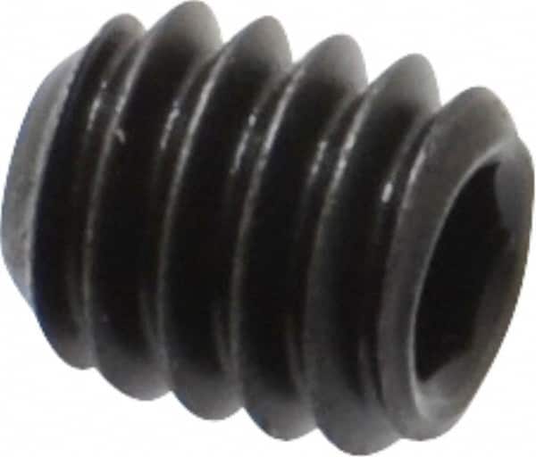 Value Collection - #8-32 UNC, 3/16" OAL, Flat Point Set Screw - Grade 8 Alloy Steel, 5/64" Key - Americas Industrial Supply