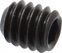 Value Collection - #8-32 UNC, 3/16" OAL, Flat Point Set Screw - Grade 8 Alloy Steel, 5/64" Key - Americas Industrial Supply