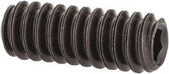 Value Collection - #10-24 UNC, 1/2" OAL, Flat Point Set Screw - Grade 8 Alloy Steel, 3/32" Key - Americas Industrial Supply