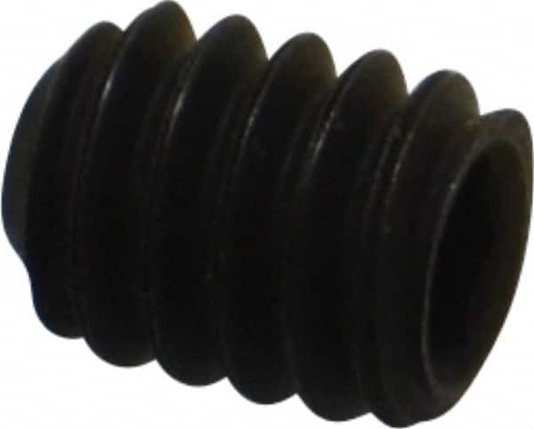 Value Collection - 1/4-20 UNC, 5/16" OAL, Flat Point Set Screw - Grade 8 Alloy Steel, 1/8" Key - Americas Industrial Supply