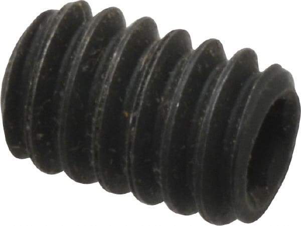 Value Collection - 1/4-20 UNC, 3/8" OAL, Flat Point Set Screw - Grade 8 Alloy Steel, 1/8" Key - Americas Industrial Supply