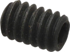 Value Collection - 1/4-20 UNC, 3/8" OAL, Flat Point Set Screw - Grade 8 Alloy Steel, 1/8" Key - Americas Industrial Supply