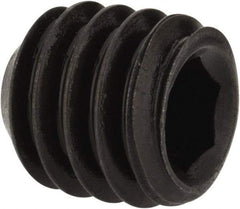 Value Collection - 5/16-18 UNC, 5/16" OAL, Flat Point Set Screw - Grade 8 Alloy Steel, 5/32" Key - Americas Industrial Supply