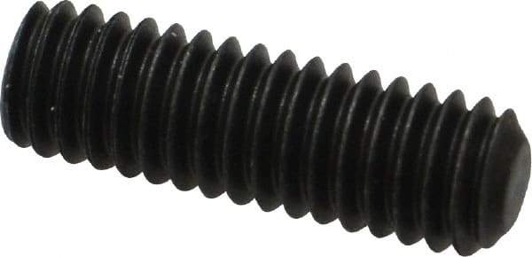 Value Collection - 5/16-18 UNC, 1" OAL, Flat Point Set Screw - Grade 8 Alloy Steel, 5/32" Key - Americas Industrial Supply